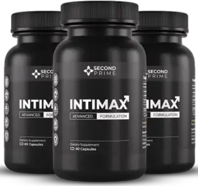 Three bottles of Intimax male supplement
